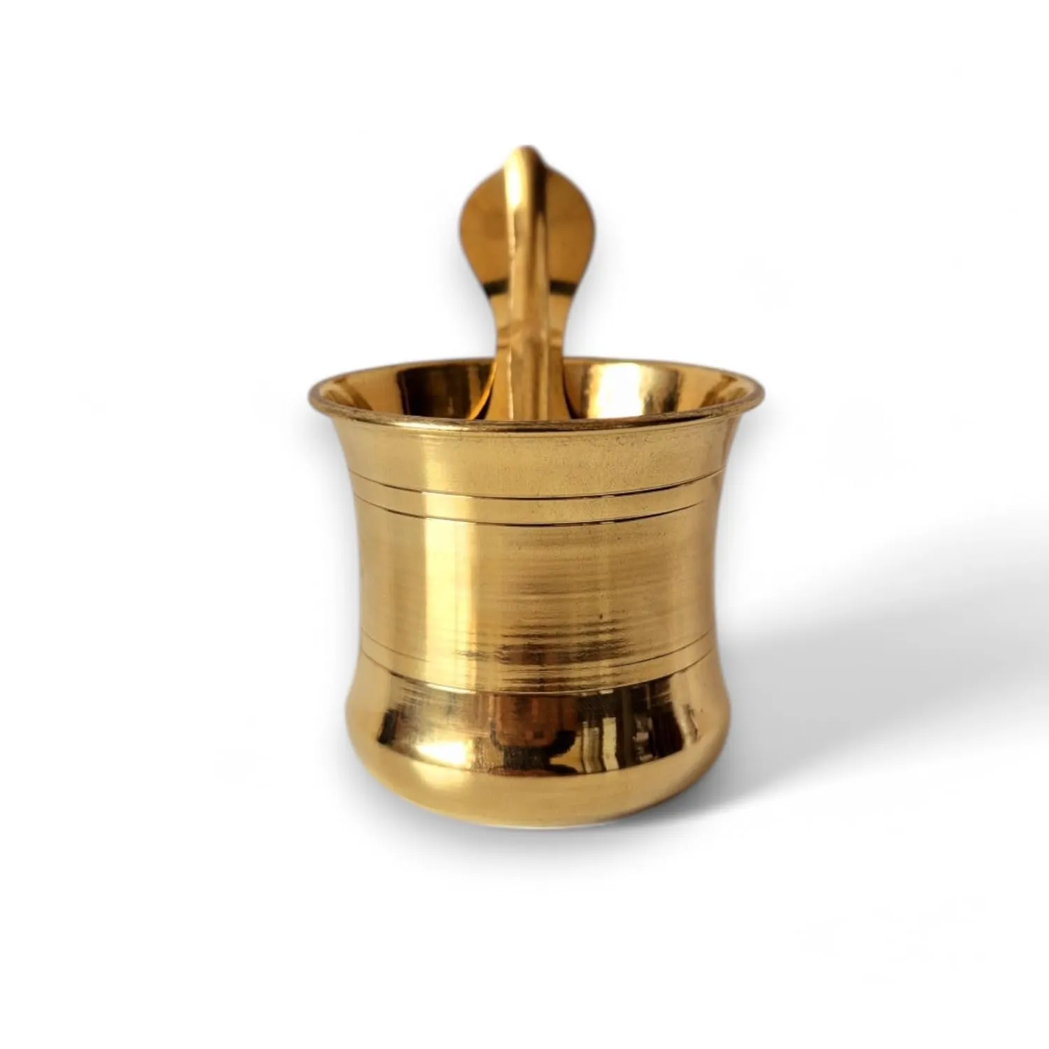 Brass Panchapatra Udharini Set with Snake Head Design Udarini  Pooja Accessory for Home or Office Temple